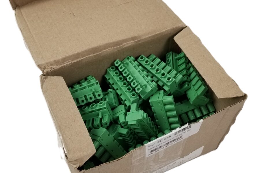NEW LISTING! FREE SHIPPING! 50 Phoenix Contact 5454100 Pluggable Terminal Block Plug 16A 600V 12-30 AWG NEW