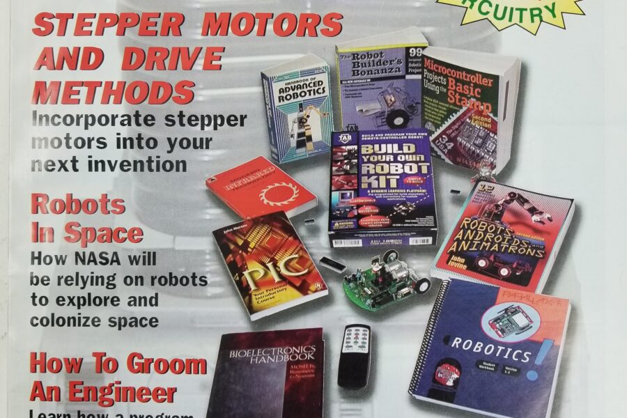 NEW LISTING! FREE SHIPPING! Poptronics Magazine June 2002 Stepper Motor Drive Methods Robots in Space Bi-Ped