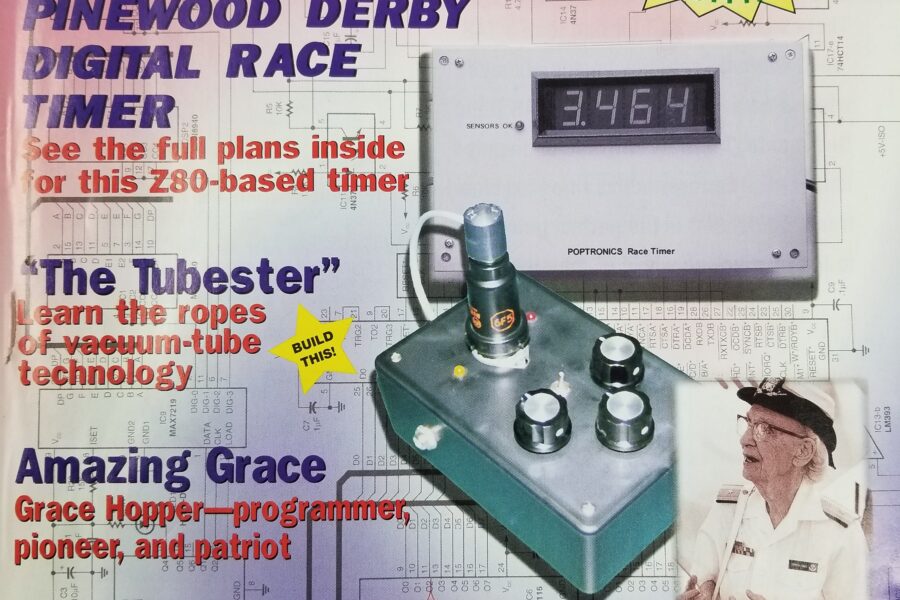 NEW LISTING! FREE SHIPPING! Poptronics Magazine July 2002 Pinewood Derby Digital Race Timer Vacuum Tubes