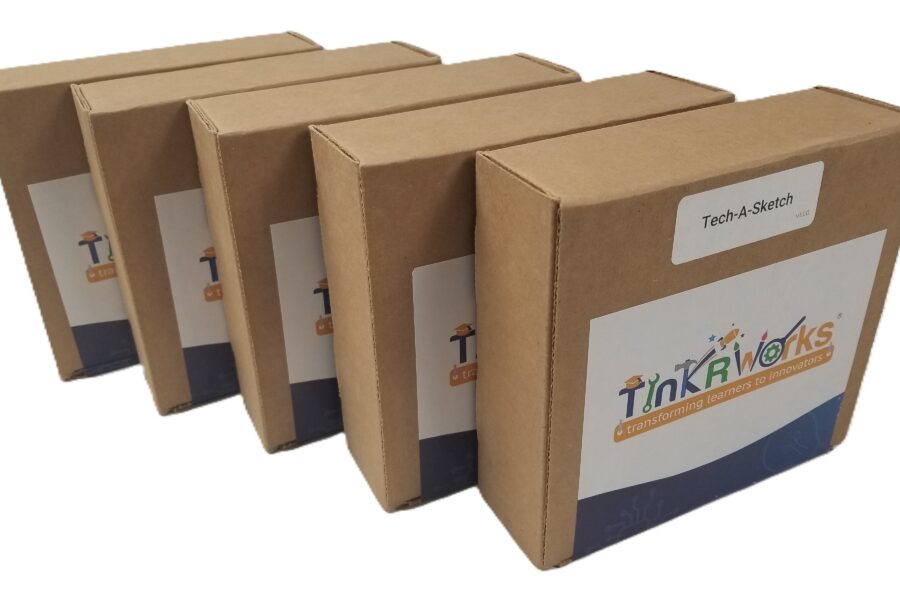 NEW LISTING! FREE SHIPPING! 5ct Tinkrworks Tech-A-Sketch Create Your Own Digital Drawing Device STEAM -NEW-