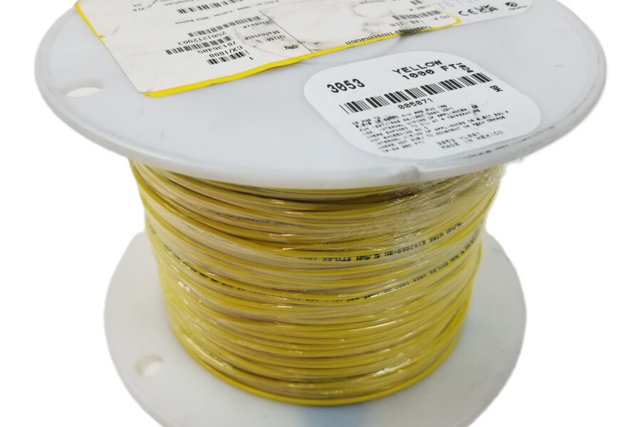 NEW LISTING! FREE SHIPPING! 1,000ft AlphaWire 3053 YL001 Hook-Up Wire 20 AWG 300V 10/30 Stranded Yellow NEW