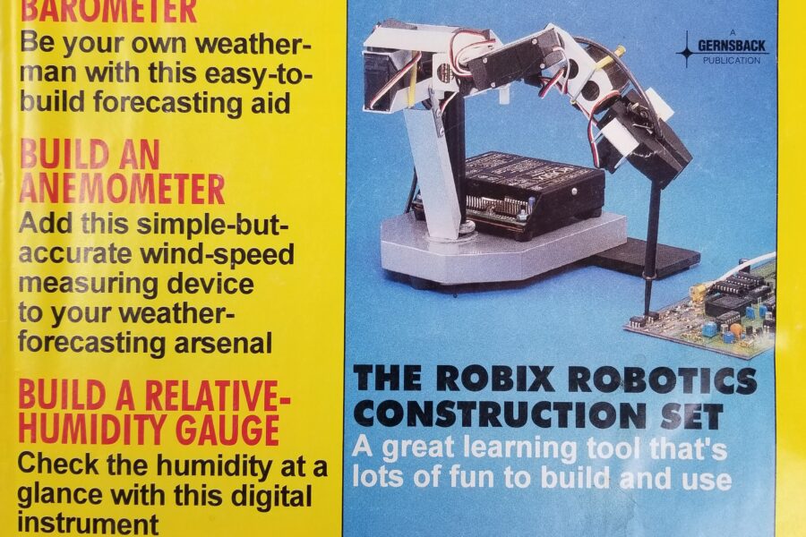 NEW LISTING! FREE SHIPPING! Popular Electronics Magazine January 1994 Robotics Construction Build Anemometer