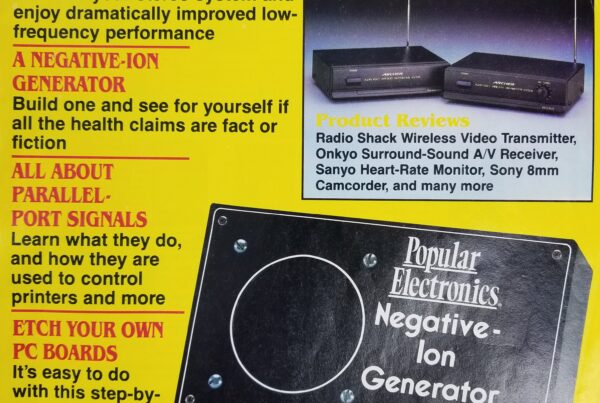 NEW LISTING! FREE SHIPPING! Popular Electronics Magazine January 1992 Police Band Radio Build a Subwoofer