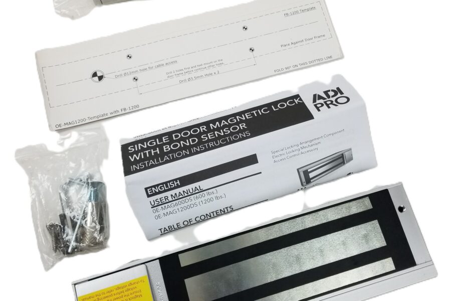NEW LISTING! FREE SHIPPING! ADI Pro 0E-MAG1200DS Single Door Magnetic Lock 1200Lb Holding 12/24Vdc NEW