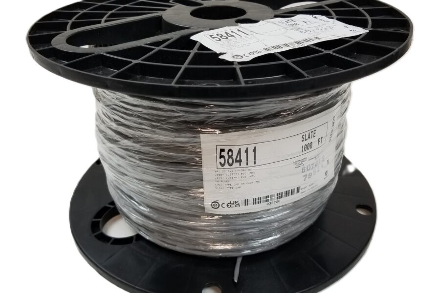 NEW LISTING! FREE SHIPPING! 1000′ Alpha Wire 58411 SL001 2-Conductor Shielded Cable 22AWG 7/30 Strand NEW