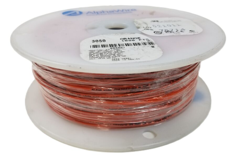 NEW LISTING! FREE SHIPPING! 1,000ft AlphaWire 3050 OR001 Hook-Up Wire 24 AWG 300V 7/32 Stranded NEW