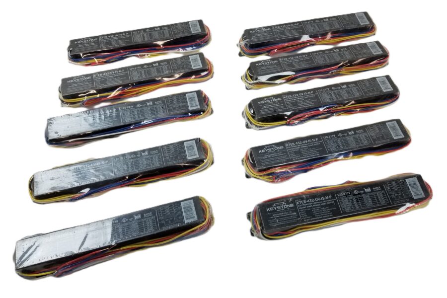 NEW LISTING! FREE SHIPPING! 10pc Keystone KTEB-432-UV-IS-N-P Electronic Ballast 120V 50/60Hz 0.40 Amps NEW