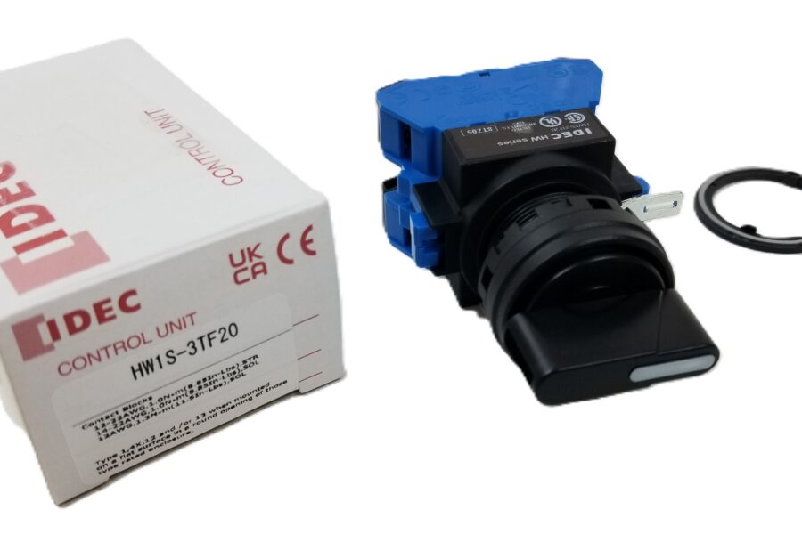 NEW LISTING! FREE SHIPPING! IDEC HW1S-3TF20 3-Position Selector Switch 2NO Panel Mount 22mm Maintained HW