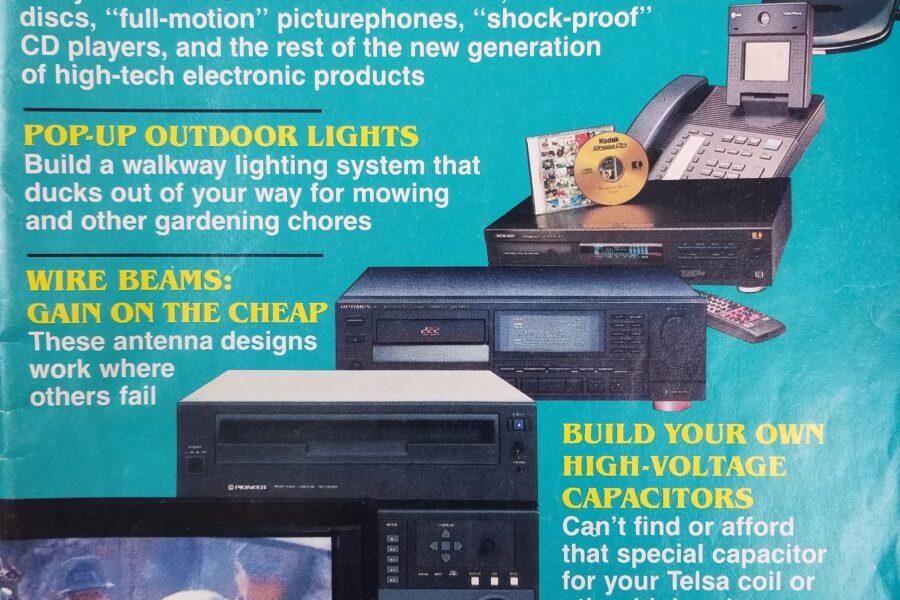 NEW LISTING! FREE SHIPPING! Popular Electronics Magazine May 1992 Pop-Up Outdoor Lights Build High-Volt Cap