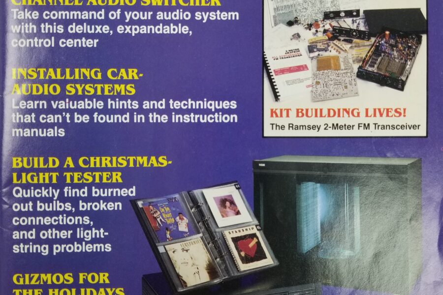 NEW LISTING! FREE SHIPPING! Popular Electronics Magazine December 1992 Build Talking Compass Christmas Light