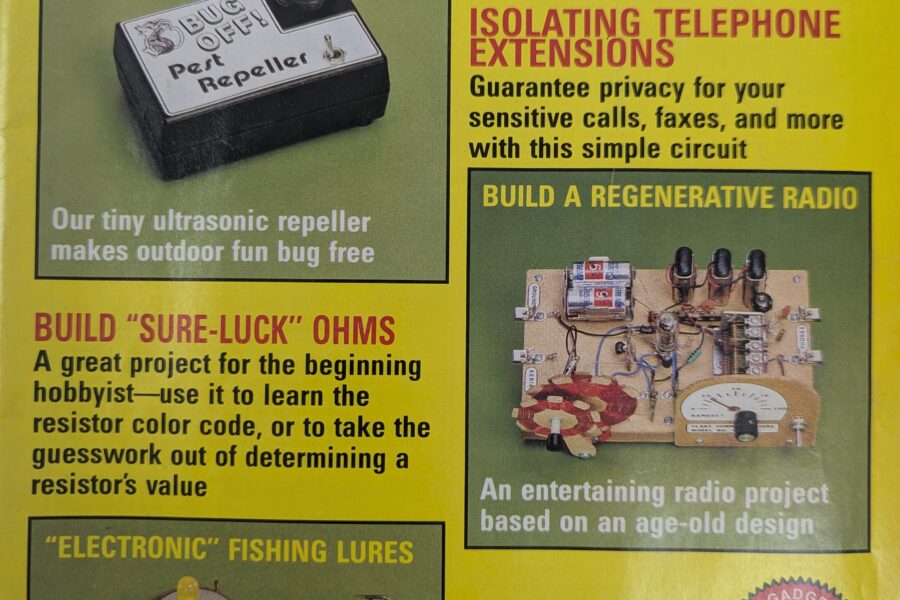 NEW LISTING! FREE SHIPPING! Popular Electronics Magazine April 1991 Build Electronic Fishing Lures Cases