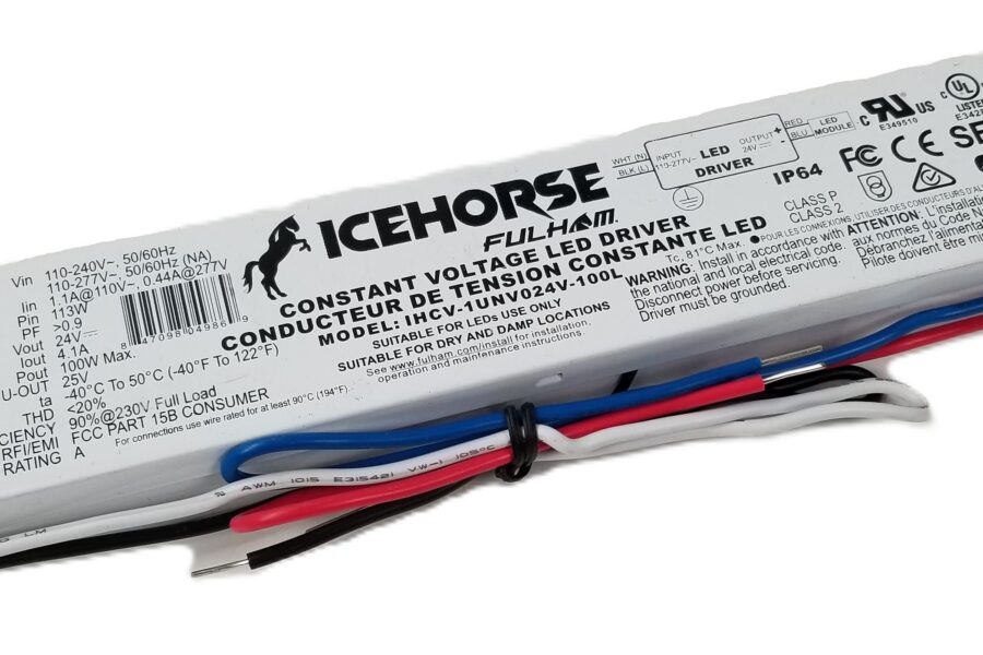 NEW LISTING! FREE SHIPPING! Fulham IceHorse IHCV-1UNV024V-100L LED Driver 110-244V In 100W 24V Out NEW