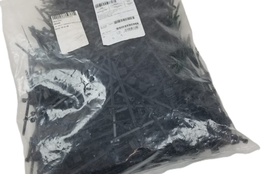 NEW LISTING! FREE SHIPPING! HellermannTyton 156-00874 Edge Clip Cable Tie T50ROSEC21 8″ 50lb Black Zip Ties