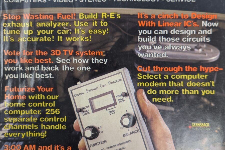 NEW LISTING! FREE SHIPPING! Radio-Electronics Magazine May 1984 Build Exhaust Analyzer Home Control Computer