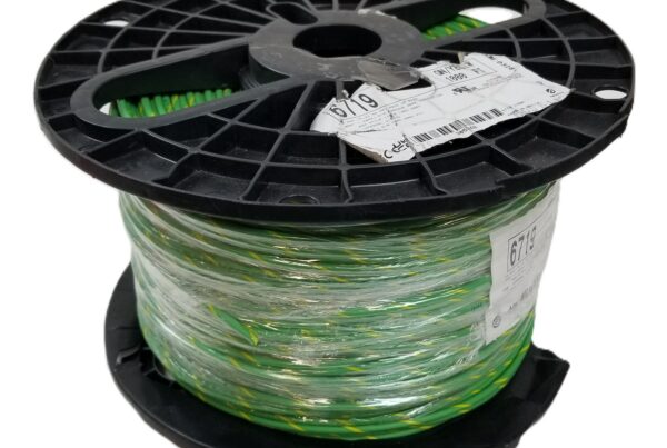 NEW LISTING! FREE SHIPPING! 1000ft Alpha Wire 6719 GY001 Hook-Up Wire 10 AWG MPPE 600V Stranded Green/YelNEW
