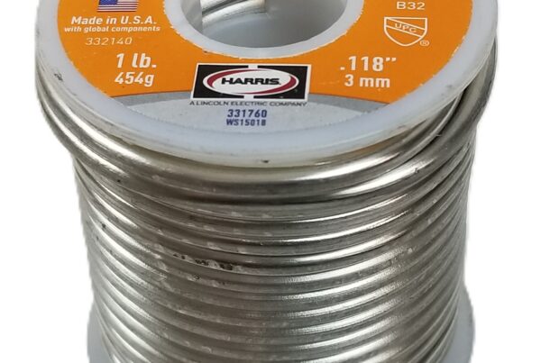 NEW LISTING! FREE SHIPPING! Harris Worthington 95/5 331760 Lead Free Solder Wire 1 lb .118″ 3mm Plumbing NEW