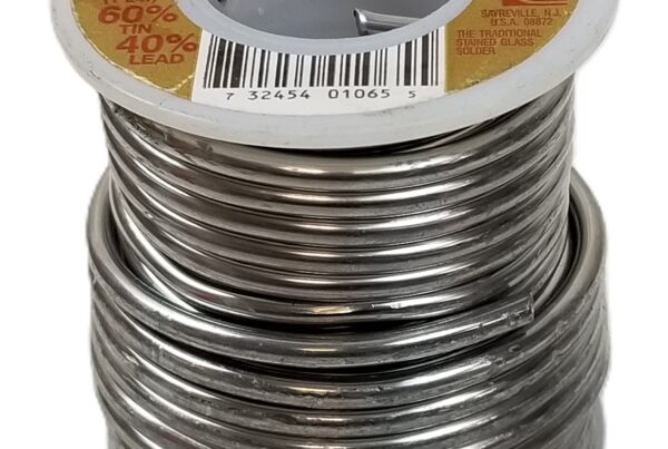 NEW LISTING! FREE SHIPPING! 1lb Canfield Stained Glass Quality Solder 60/40 .125inch Diameter Solid Wire NEW