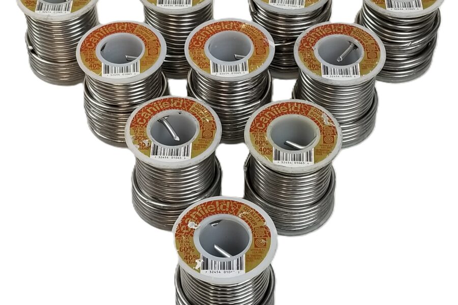 NEW LISTING! FREE SHIPPING! 10lb Canfield Stained Glass Quality Solder 60/40 .125inch Diameter Solid WireNEW