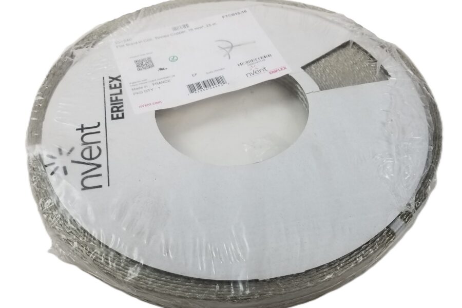 NEW LISTING! FREE SHIPPING! 25m nVent FTCB15-16 557240 Flat Braid Coil Tinned Copper 16mm2 ERIFLEX Grounding