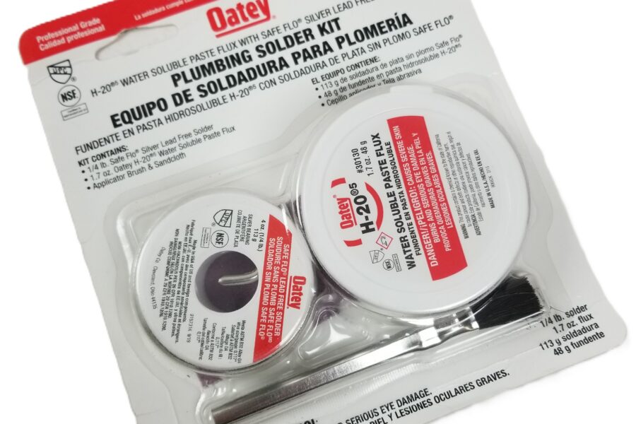 NEW LISTING! FREE SHIPPING! Oatey 506912 Plumbing Solder Kit 4oz Lead Free Silver Bearing and H-20 Flux NEW