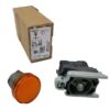 NEW LISTING! FREE SHIPPING! Schneider XB4BVM5 Orange LED Pilot Light Panel Mount 22mm  230-240Vac Metal NEW