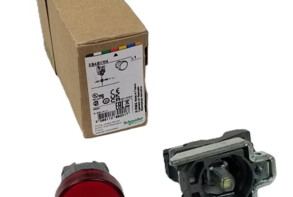 NEW LISTING! FREE SHIPPING! Schneider XB4BVM4 Red LED Pilot Light Panel Mount 22mm  230-240Vac Metal NEW