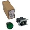 NEW LISTING! FREE SHIPPING! Schneider XB4BVB3 Green LED Pilot Light Panel Mount 22mm 24Vac/Vdc Metal NEW