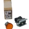 NEW LISTING! FREE SHIPPING! Schneider XB4BVB5 Orange LED Pilot Light Panel Mount 22mm 24Vac/Vdc Metal NEW