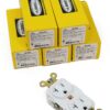 NEW LISTING! FREE SHIPPING! 5 Hubbell HBL5362W 20A 125V Duplex Receptacle White Heavy Duty Industrial Outlet
